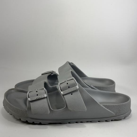 Birkenstock Arizona EVA Womens Size 40 US Size 9-9.5 Narrow Slides Gray Rubber - Picture 3 of 9